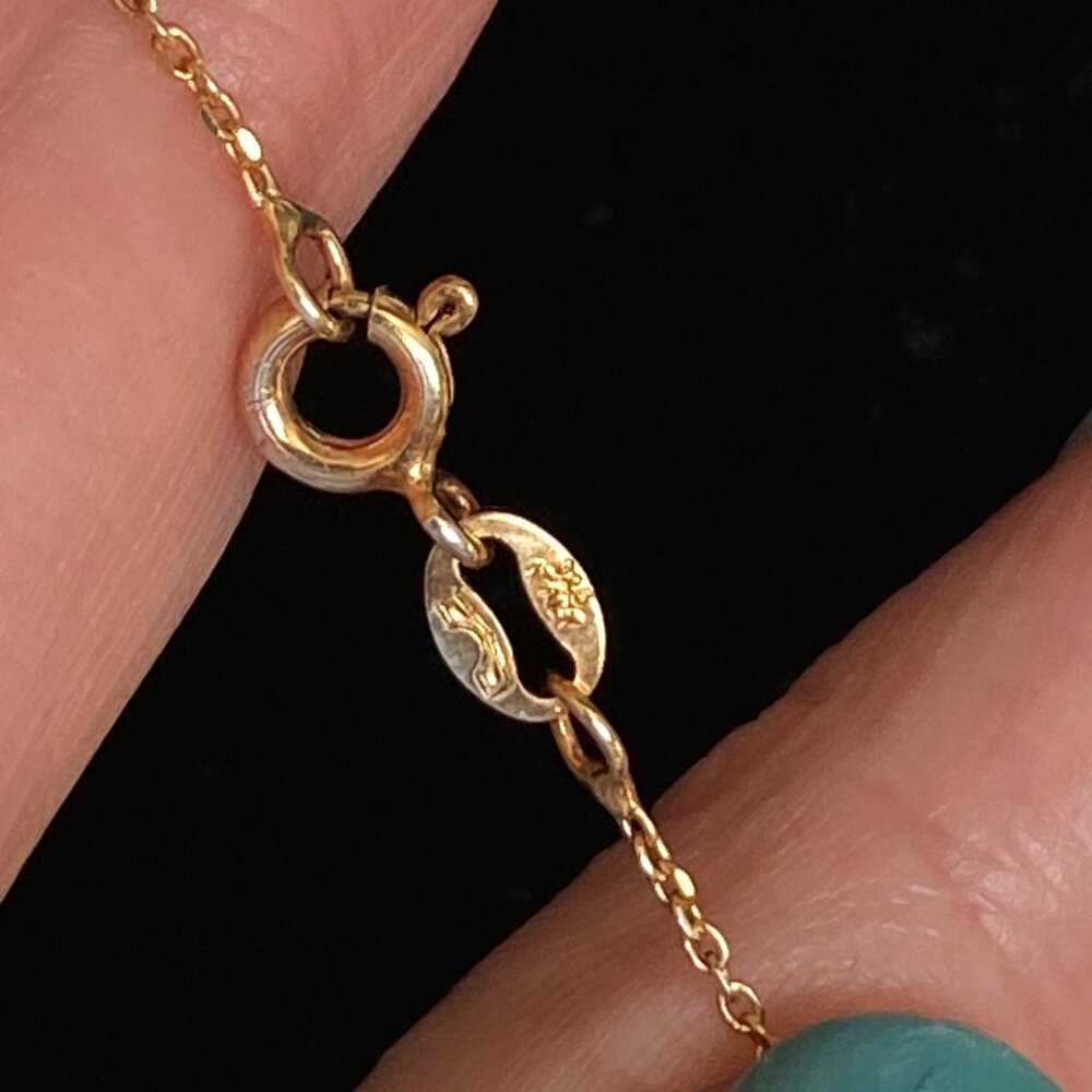 Antique Shell Cameo Rolled Yellow Gold Pendant 18in Gold Plated Sterling Chain - Picture 4 of 8